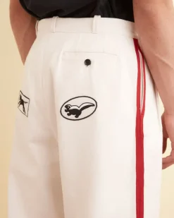 Men BODE Skunk Tail Patch Trousers
