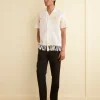 Men BODE Soleil Fringe Short Sleeve Shirt