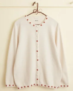 Women BODE Starflower Beaded Cardigan