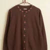 Women BODE Starflower Beaded Cardigan