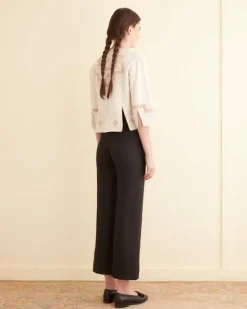 Women BODE Step Cutwork Overshirt