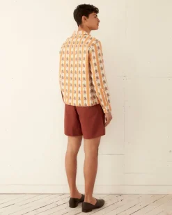 Men BODE Striped Fruit Bowl Long Sleeve Shirt