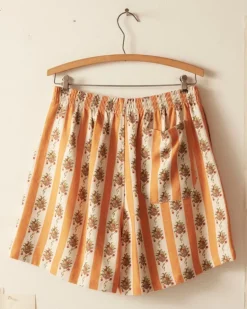 Men BODE Striped Fruit Bowl Shorts