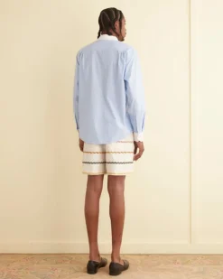 Men BODE Striped Poplin Shirt