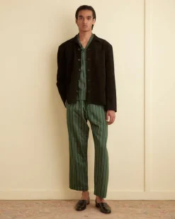Men BODE Suede Overshirt