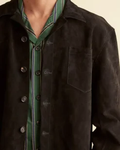 Men BODE Suede Overshirt