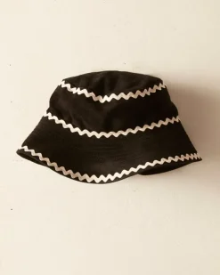 Men BODE Suede Rickrack Hat - Black