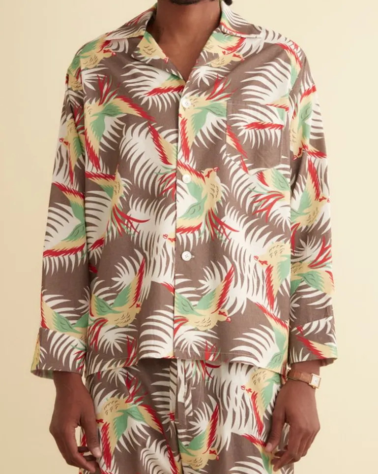 Men BODE Sun Conure Long Sleeve Shirt