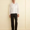 Men BODE Tonal Plaid Long Sleeve Shirt