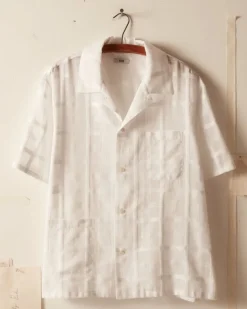 Men BODE Tonal Plaid Short Sleeve Shirt