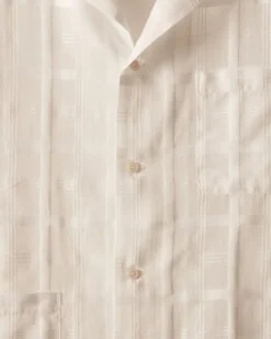 Men BODE Tonal Plaid Short Sleeve Shirt