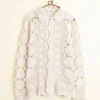 Men BODE Toothed Floral Long Sleeve Shirt - Xs