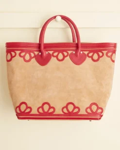 Men BODE Trefoil Tote - Tan/Red
