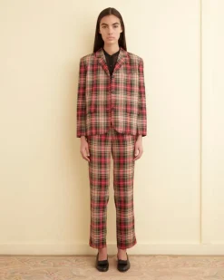 Women BODE Truro Plaid Suit Jacket