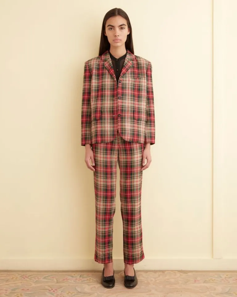 Women BODE Truro Plaid Suit Jacket