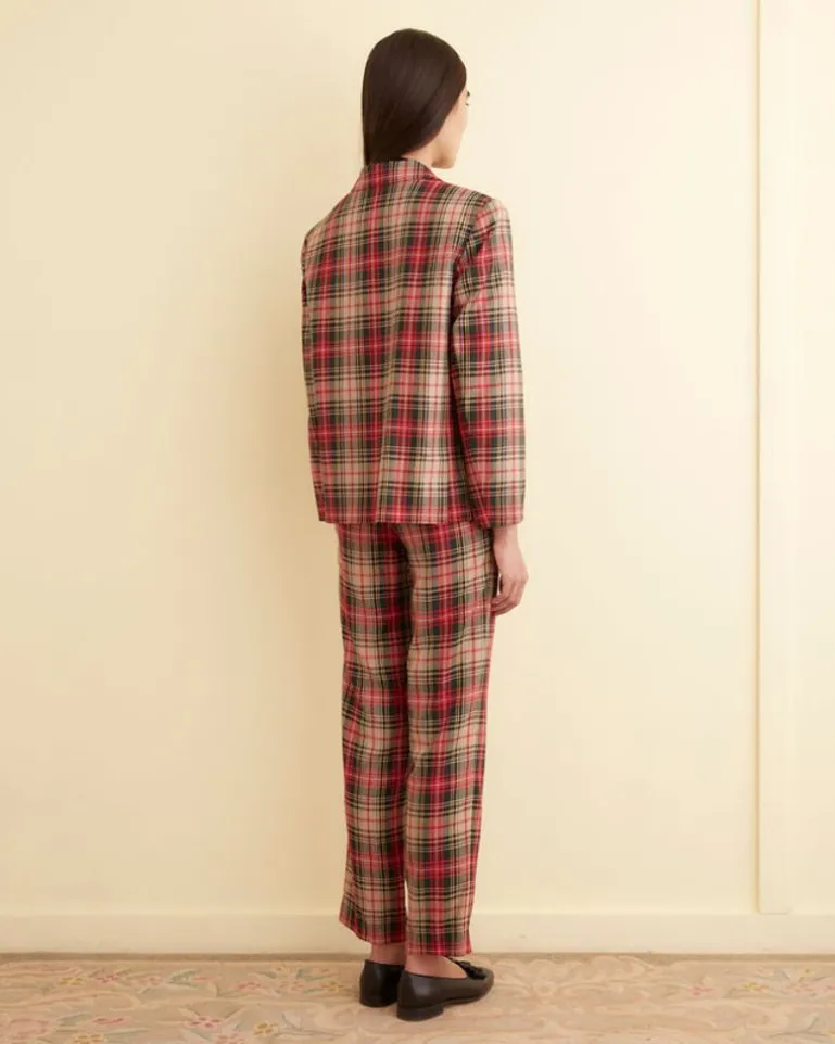 Women BODE Truro Plaid Suit Jacket