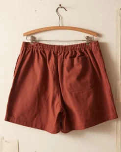 Men BODE Twill Rugby Short - Cinnamon