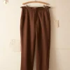 Men BODE Twill Side Buckle Trousers - Brown