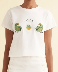 Women BODE Twin Parakeet Tee