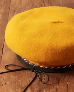 Men BODE Twisted Piping Beret - Golden