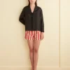 Women BODE Valance Stripe Boxer Shorts