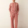 Men BODE Valance Stripe Long Sleeve Shirt