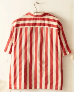 Men BODE Valance Stripe Short Sleeve Shirt