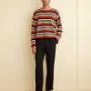 Men BODE Village Stripe Pullover