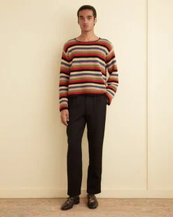Men BODE Village Stripe Pullover