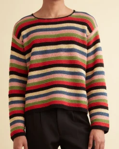 Men BODE Village Stripe Pullover