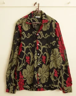 Men BODE Vineyard Mesh Long Sleeve Shirt