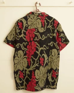 Men BODE Vineyard Mesh Short Sleeve Shirt