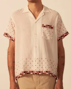 Men BODE Whirling Dot Short Sleeve Shirt