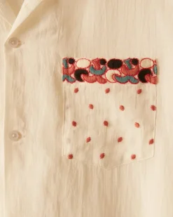 Men BODE Whirling Dot Short Sleeve Shirt