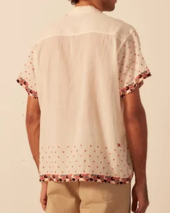 Men BODE Whirling Dot Short Sleeve Shirt