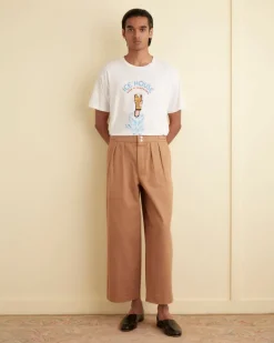 Men BODE Wide Leg Snap Trousers