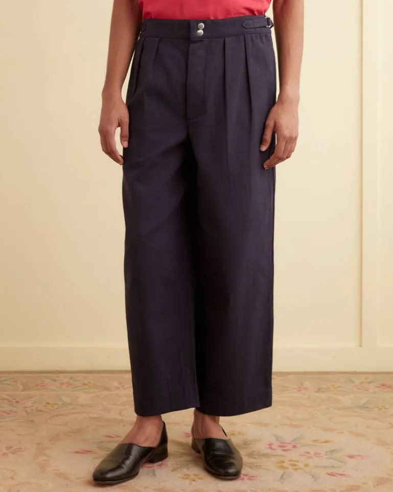 Men BODE Wide Leg Snap Trousers