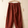 Men BODE Wide Leg Snap Trousers - Cinnamon