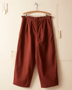 Men BODE Wide Leg Snap Trousers - Cinnamon