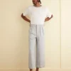 Men BODE Wide Leg Snap Trousers - Light