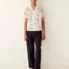 Men BODE Wiggley Short Sleeve Shirt