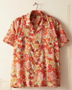Men BODE Wildflower Short Sleeve Shirt