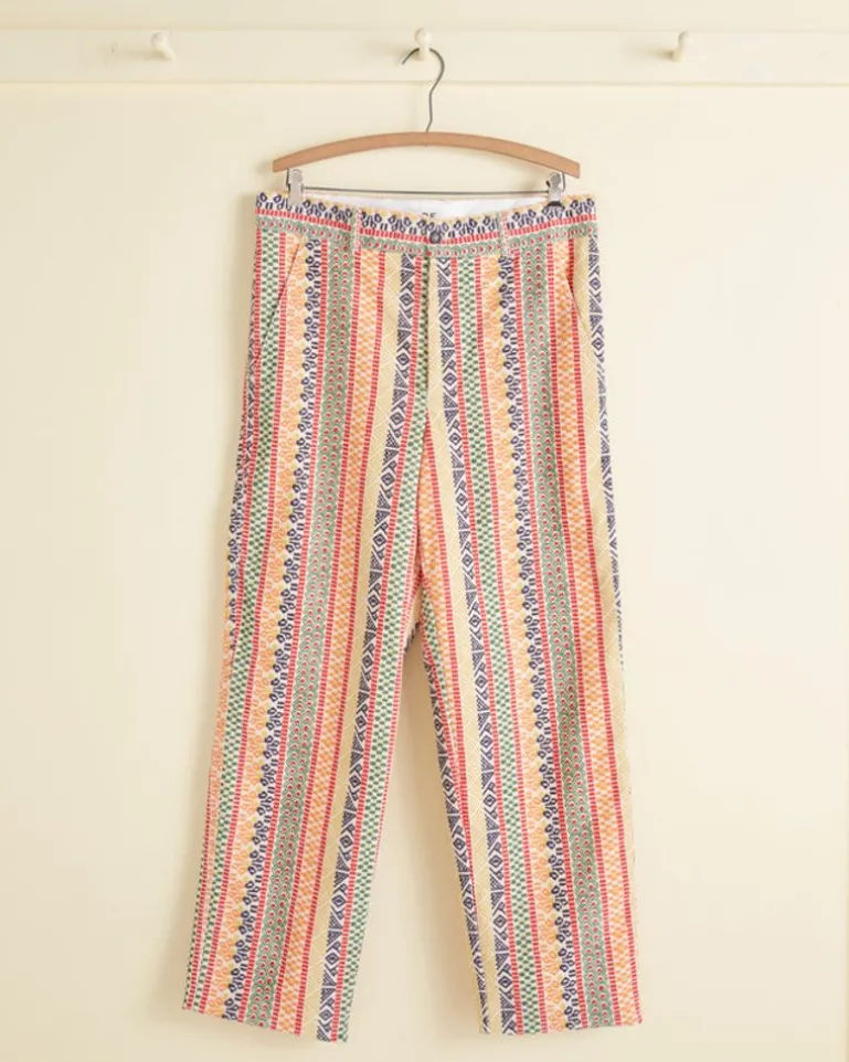 Men BODE Wildflower Stripe Trousers
