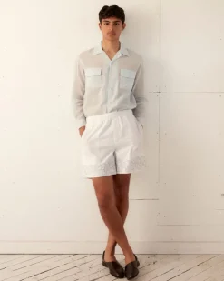Men BODE Zig-Zag Couching Shorts