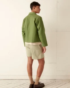 Men BODE Zig-Zag Hem Shorts - Mint